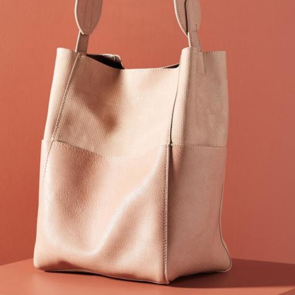 ANTHROPOLOGIE TIA SLOUCHY BUCKET TOTE SHOULDER BAG